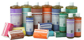 Dr. Bronner's green cleaning products