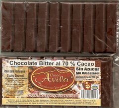 Tableta Chocolate 70% Masa De Cacao