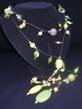 Lariat £17   lime greens and gold