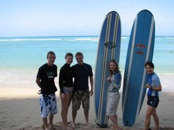 Surfing at Waikiki