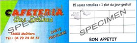 CARTE FIDELITE CAFETERIA DES SALINES