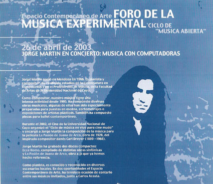 concieros sinfónicos / 2003