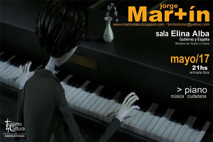 Jueves 17 de Mayo concierto de piano