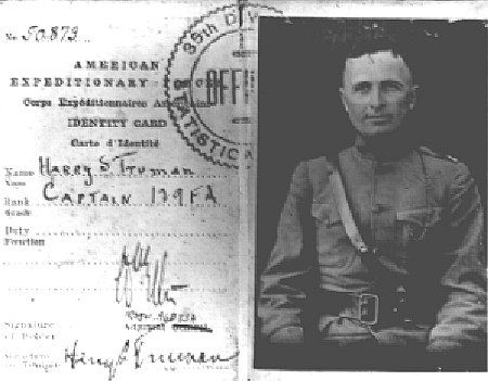 Harry S Truman Captain United States Army