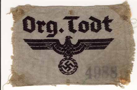 Org. Todt Armband Section