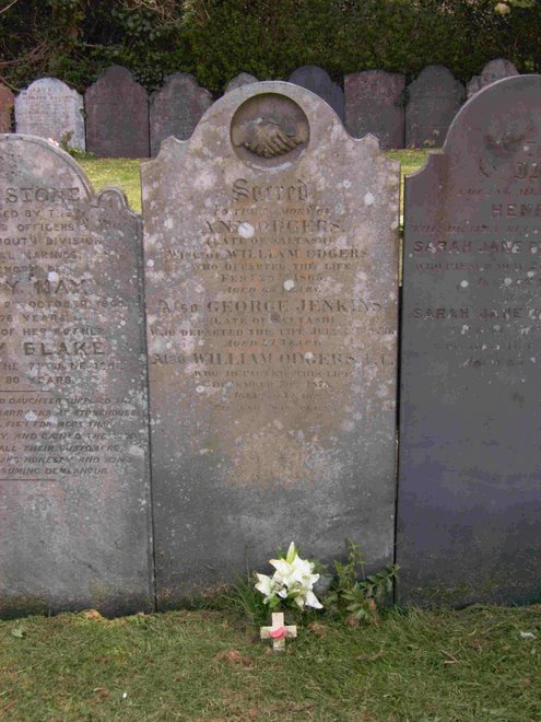William Odgers' headstone at St Stephens