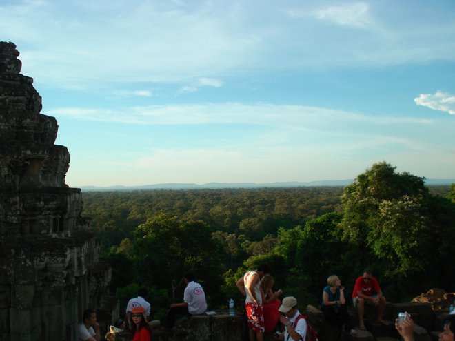 Cambodian jungle from atop Phnom Bakheng