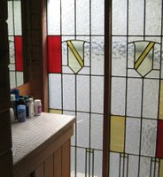 stained glass bathroom