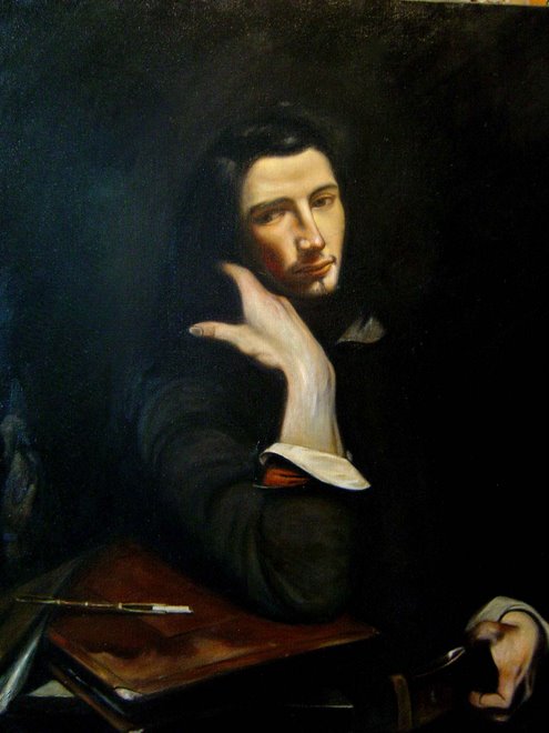 autoportrait de Gustave Courbet , musée d 'Orsay , par Raphaël Dagher.