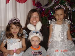 Kelli with our Orphan Kids shortly after Ukrainian Christmas.