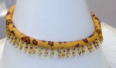 Leopard print necklace
