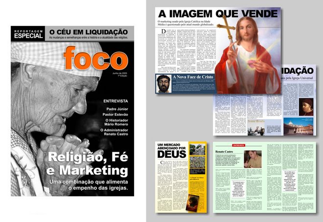 revista sobre Religião, Marketing e Fé  -  Trabalho Universitário