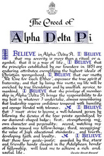 Creed of Alpha Delta Pi