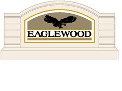 New Eaglewood Sign & Landscaping