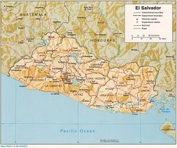 Kaart van El Salvador
