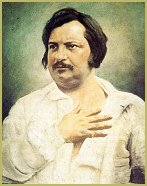 Un retrato pictórico del escritor francés Honorato de Balzac (1799-1850)