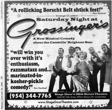 Florida Ad for Saturday Night at Grossinger's