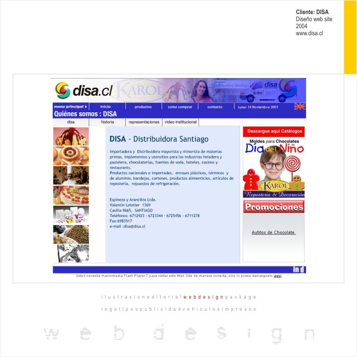 Diseño Web Site DISA