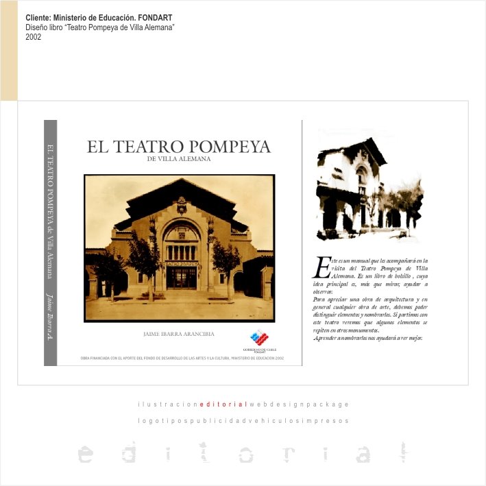 Diseño Libro "TEATRO POMPEYA"