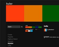My Kuler - Personalised screen