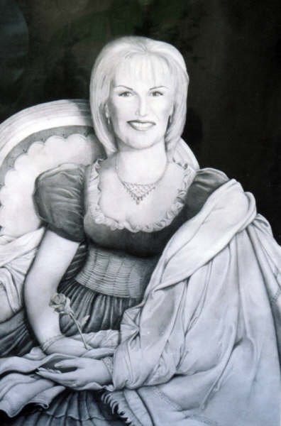 Retrato de Mirtha Legrand (Parafraseando a Jean Auguste Dominique Ingres)