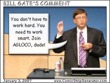 Bill Gates comment about agloco