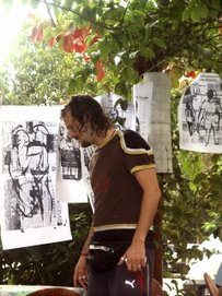 Exhibition " all is hanging on line " by artevent in Trancoso Bahia Brasil