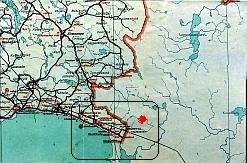 Suomen / N:liiton raja 1939 - 31 km Pietarista