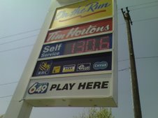 Gas prices in Vancouver