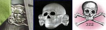 Arnold's Belt, SS Hat Insignia, Order Of Skull And Bones Logo