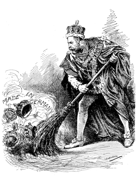 1917 Cartoon Of King George V