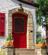 Red College Door