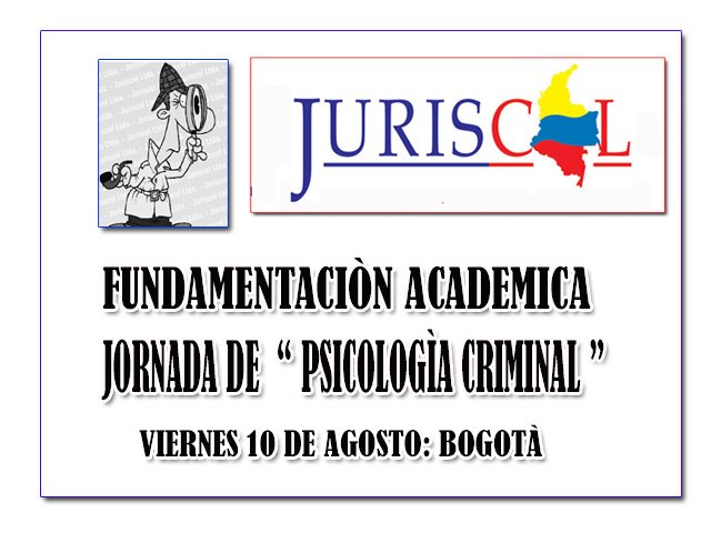 JURISCOL JORNADA DE PSICOLOGIA CRIMINAL