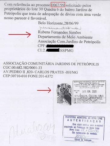 "Parecer favorável" à legalização da invasão