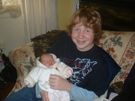 Abbie meets her big brother