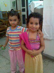 Jaunita and her friend Mahima