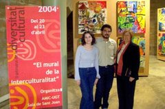Exposición de Mural de la Interculturalidad, Lleida, Abril, 2004.