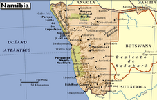 Mapa de NAMIBIA
