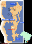 Mapa da ilha de Florianópolis