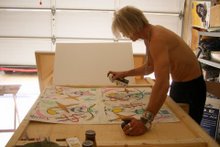 Helge Segrov i arbeide