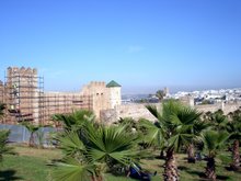 the walls of the fort