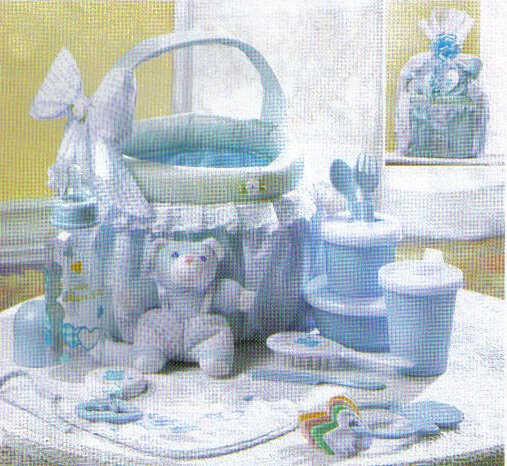 Baby Gift Basket Set In Blue