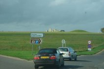 Stonehenge in the distance