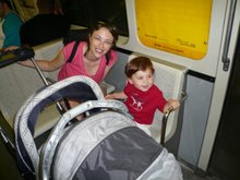 Wes' and Georgia's first subway ride