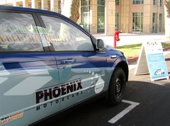 Phoenix Motorcars Electric SUV Sacramento...CARB Display