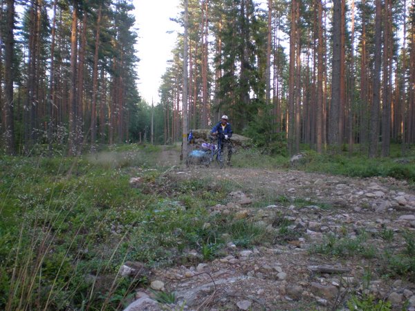 Looking for a campsite near Lake Pyhajärvi
