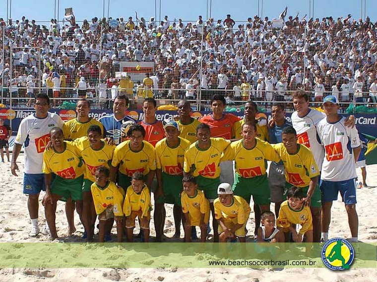 SELEÇÃO BRASILEIRA DE BEACH SOCCER BI-CAMPEÃ MUNDIAL 2002/2003 SOB O COMANDO DO PROF ANDREY VALERIO