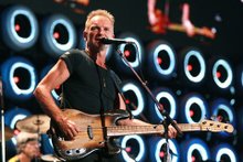 Sting of the Police Performing at Live Earth