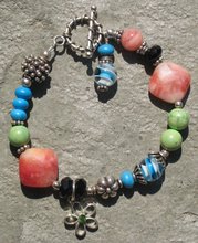 Turquoise, Jade, Onyx, and Lampwork