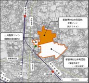 東村山本町プロジェクト位置図